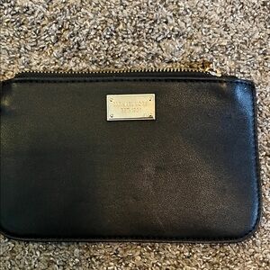 Michael Kors Black Wristlet with Gold Accents